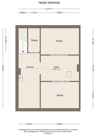 Floorplan - van Arkelstraat 24, 4147 EN Asperen